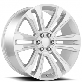 24" Cadillac Escalade Wheels FR 72 Silver Machined Face OEM Replica Rims