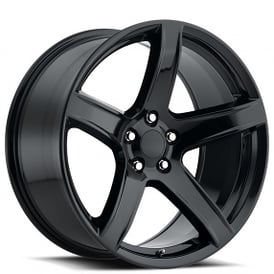 22" HC2 Ram Truck Wheels FR 77 Gloss Black OEM Replica Rims