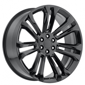 24" GMC Wheels FR 55 Gloss Black OEM Replica Rims