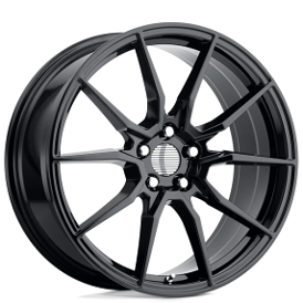 20" Staggered Performance Replicas Wheels PR193 Gloss Black Rims
