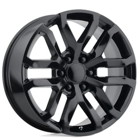 22" Performance Replicas Wheels PR196 Satin Black Rims