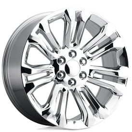 22" Performance Replicas Wheels PR205 Chrome Rims