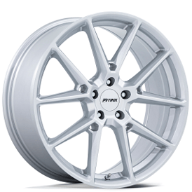 19" Petrol Wheels PE002 P1E Gloss Silver Rims