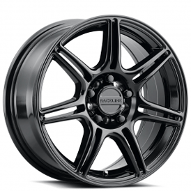18" Raceline Wheels 148B Apex Gloss Black Rims