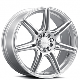 18" Raceline Wheels 148HS Apex Hyper Silver Rims