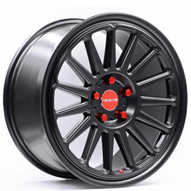 18" Staggered Raceline Wheels 315B Grip Satin Black Rims
