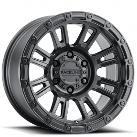 17" Raceline Wheels 956B Compass Satin Black Crossover Rims