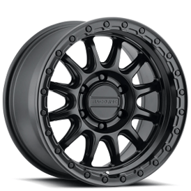 18" Raceline Wheels 960B Alpha Satin Black Off-Road Rims