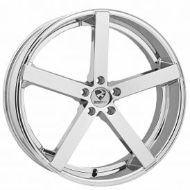 22x8.5" Ravetti Wheels M2 Chrome Rims
