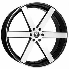 26" Ravetti Wheels M3 Black with Machined Face Rims