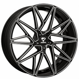 20" Ravetti Wheels M5 Black Milled Rims