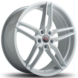 18" Revolution Racing Wheels RR14 White Rims