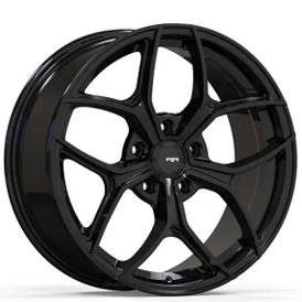 17" Revolution Racing Wheels RR41 Gloss Black Rims