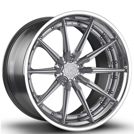 22" Staggered Rohana Forged Wheels RFG27 Custom Finish Rims