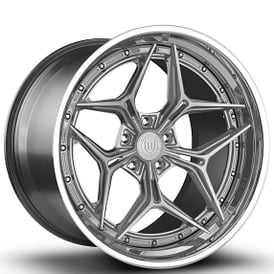 22" Staggered Rohana Forged Wheels RFG33 Custom Finish Rims