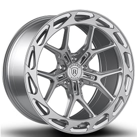 20" Staggered Rohana Wheels RFX19 Machined Silver Flow Formed Rims