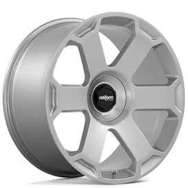 22" Rotiform Wheels AVS Gloss Silver Monoblock Forged Rims 