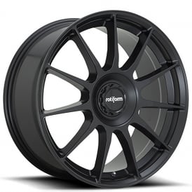 19" Rotiform Wheels R168 DTM Satin Black Rims 