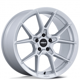 20" Staggered Rotiform Wheels RC199 KPR Silver Rims