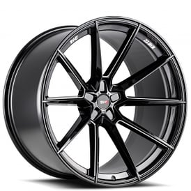 20" Savini Wheels SV-F4 Gloss Black Milled Flow Formed Rims