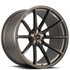 22" Staggered Savini Wheels SV-F4 Matte Bronze Flow Formed Rims