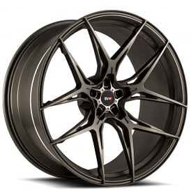 21" Staggered Savini Wheels SV-F5 Matte Bronze Flow Formed Rims