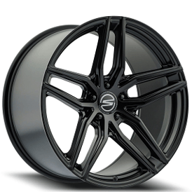 19" Select Precision Alloys Wheels S101 Shadow Satin Black Rims 