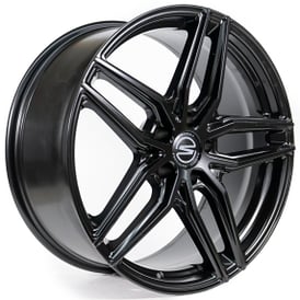 20" Staggered Select Precision Alloys Wheels S101 Shadow Satin Black Rims  
