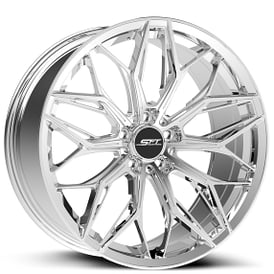 18" Shift Wheels Splitter Chrome Flow Formed Rims 