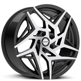 18" Shift Wheels Valve Gloss Black Machined Rims