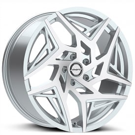 18" Shift Wheels Valve Silver Machined Rims