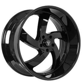 24" Snyper Wheels Force Gloss Black Rims