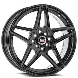 17" SPEC-1 Wheels SP-54 Gloss Black Rims 