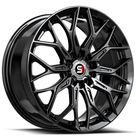 18" SPEC-1 Wheels SP-57 Gloss Black Rims 