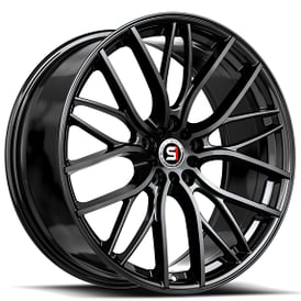 20" SPEC-1 Wheels SP-61 Gloss Black Rims 
