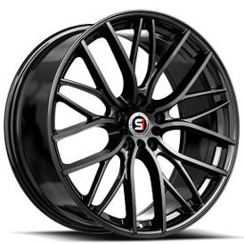 17" SPEC-1 Wheels SP-61 Gloss Black Rims 