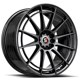 18" SPEC-1 Wheels SP-64 Gloss Black Rims 