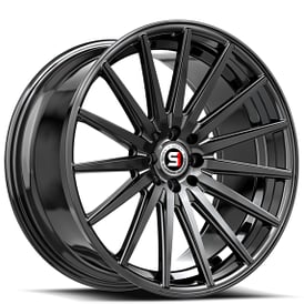 17" SPEC-1 Wheels SP-69 Gloss Black Rims 