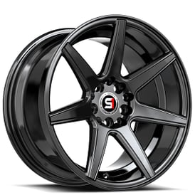 17" SPEC-1 Wheels SP-73 Gloss Black Rims  