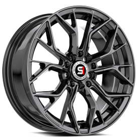 15" SPEC-1 Wheels SP-76 Gloss Black Rims  