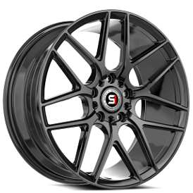 18" SPEC-1 Wheels SP-78 Gloss Black Rims   