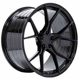 19/20" Stance Wheels SF07 Gloss Black Corvette Flow Formed Rims 