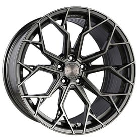 22" Staggered Stance Wheels SF10 Brushed Dual Gunmetal Flow Formed Rims