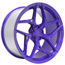 20" Staggered Stance Wheels SF13 Custom Gloss Purple Flow Formed Rims 