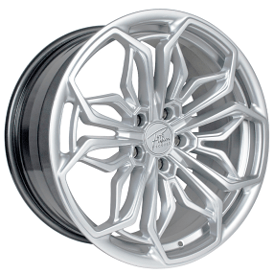 20x9/10.5" STR 802 Hyper Silver Wheels (Blank, +27/32mm) 