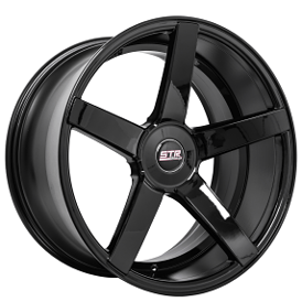 20" STR Wheels 607 Gloss Black Rims