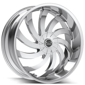 20" Strada Wheels Flame Chrome Rims