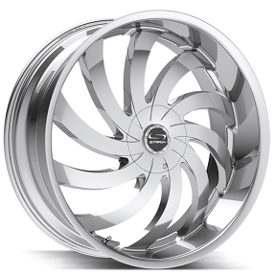 22" Strada Wheels Flame Chrome Rims