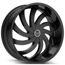 20" Strada Wheels Flame Gloss Black Rims