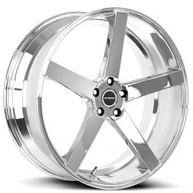 22x8.5" Strada Wheels Perfetto Chrome Rims